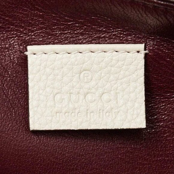 Gucci White Grainy Leather Zumi Small Tote Bag - Picture 12 of 12